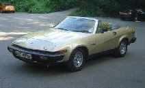 Triumph TR7 convertable sports car